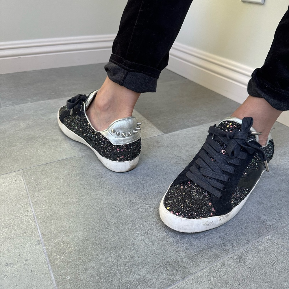 Zadig and Voltaire glitter sneakers in like-new condition and fit true to size
